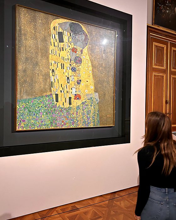 Il Bacio di Klimt esposto nel museo