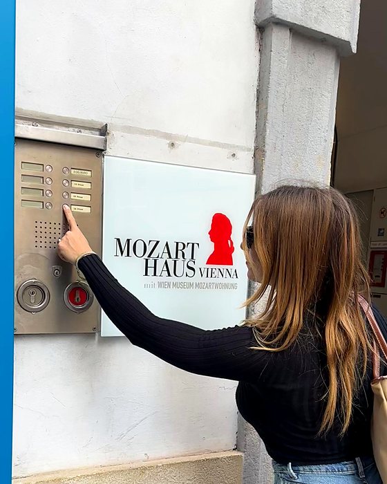 L'ingresso della Mozarthaus